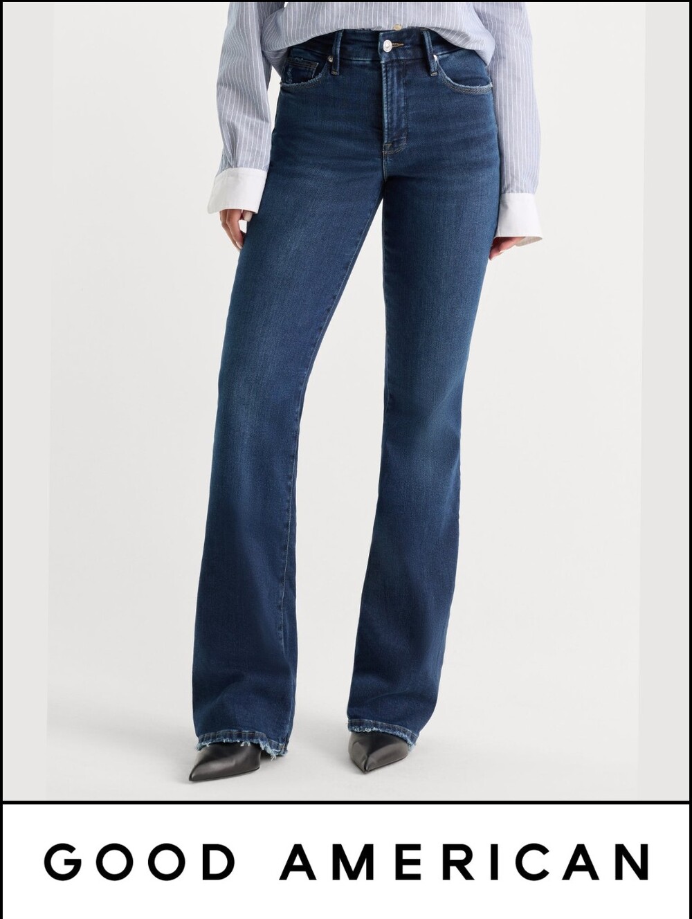 NWT Good American Soft Tech Good Classic Bootcut Jeans Indigo511 - Size 6